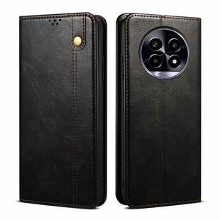 For Realme 13 Pro 5G Global Oil Wax Crazy Horse Texture Leather Phone Case(Black)