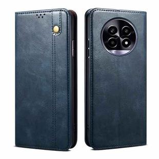 For Realme 13 Pro 5G Global Oil Wax Crazy Horse Texture Leather Phone Case(Blue)