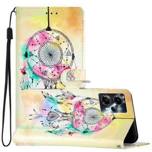 For Motorola Moto G13 / G23/G53 Colored Drawing Leather Phone Case(Dream Catcher)