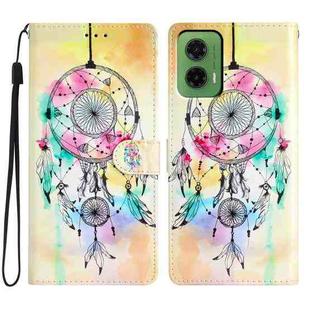 For Motorola Moto G35 Colored Drawing Leather Phone Case(Dream Catcher)