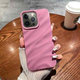 For iPhone 12 Pro Max Solid Color Wave Texture TPU Phone Case(Taro Purple)