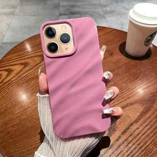 For iPhone 11 Pro Max Solid Color Wave Texture TPU Phone Case(Taro Purple)