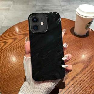 For iPhone 11 Solid Color Wave Texture TPU Phone Case(Black)