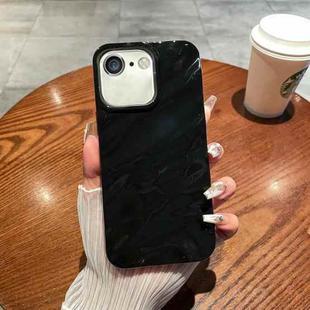 For iPhone SE 2022&2020/8/7/6 Solid Color Wave Texture TPU Phone Case(Black)