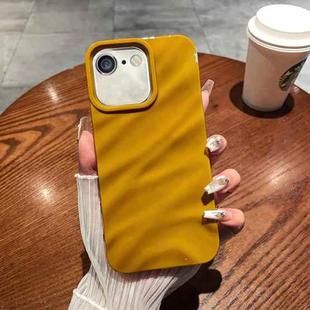 For iPhone SE 2022&2020/8/7/6 Solid Color Wave Texture TPU Phone Case(Ginger)