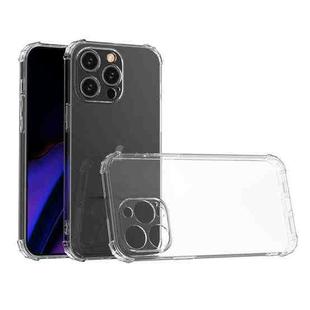 For iPhone 15 Pro Max Four-Corner Shockproof Clear TPU Phone Case(Transparent)