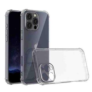 For iPhone 16 Pro Max Four-Corner Shockproof Clear TPU Phone Case(Transparent)