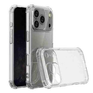For iPhone 17 Pro Max Four-Corner Shockproof Clear TPU Phone Case(Transparent)