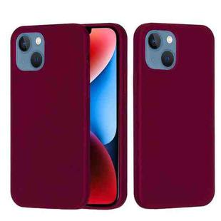 For iPhone 15 Plus Solid Color Silicone Phone Case(Violet)