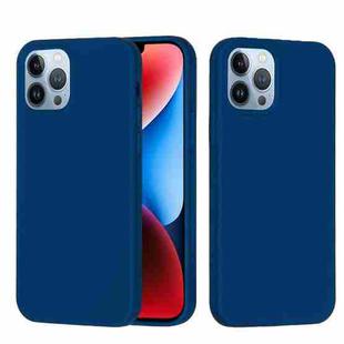 For iPhone 15 Pro Solid Color Silicone Phone Case(Cobalt Blue)