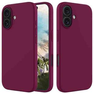 For iPhone 16 Plus Solid Color Silicone Phone Case(Violet)