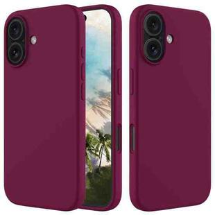 For iPhone 16 Solid Color Silicone Phone Case(Violet)