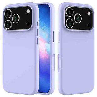 For iPhone 17 Pro Max Solid Color Silicone Phone Case(Purple)