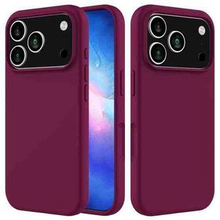 For iPhone 17 Pro Max Solid Color Silicone Phone Case(Violet)