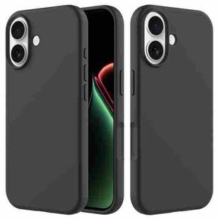 For iPhone 17 Solid Color Silicone Phone Case(Black)