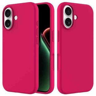 For iPhone 17 Solid Color Silicone Phone Case(Rose Red)