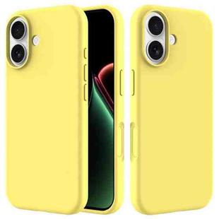 For iPhone 17 Solid Color Silicone Phone Case(Lemon Yellow)