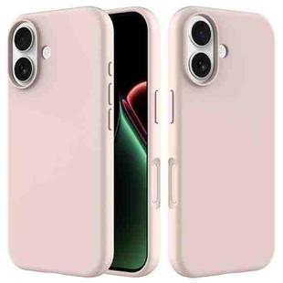 For iPhone 17 Solid Color Silicone Phone Case(Sand Pink)
