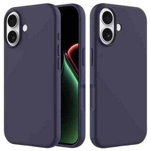 For iPhone 17 Solid Color Silicone Phone Case(Midnight Blue)