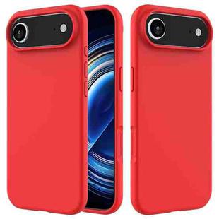 For iPhone 17 Air Solid Color Silicone Phone Case(Red)