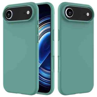 For iPhone 17 Air Solid Color Silicone Phone Case(Pine Needle Green)