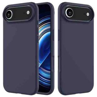 For iPhone 17 Air Solid Color Silicone Phone Case(Midnight Blue)