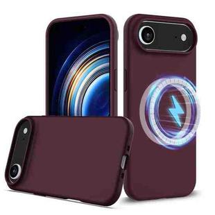 For iPhone 17 Air Shockproof Silicone Magsafe Phone Case(Plum Color)