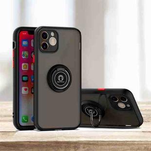 For iPhone 11 Pro Q Shadow 1 Generation Series TPU + PC Protective Case with 360 Degrees Rotate Ring Holder(Black)