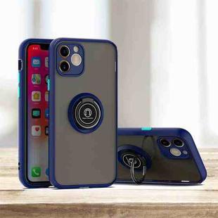 For iPhone 11 Pro Max Q Shadow 1 Generation Series TPU + PC Protective Case with 360 Degrees Rotate Ring Holder(Blue)