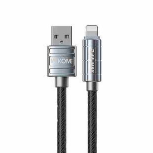 WK WDC-203i 2.4A USB to 8 Pin Data Cable, Length: 1m(Black)