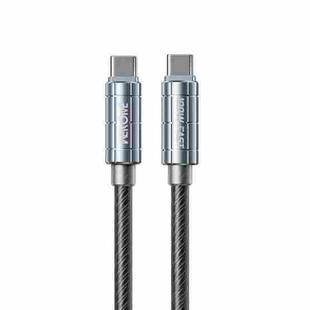 WK WDC-12 100W USB-C/Type-C to USB-C/Type-C Super Fast Charging Data Cable, Length: 1m(Black)