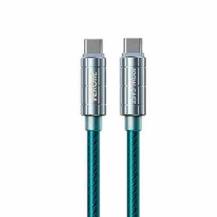 WK WDC-12 100W USB-C/Type-C to USB-C/Type-C Super Fast Charging Data Cable, Length: 1m(Blue)