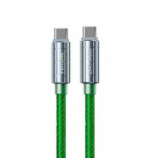 WK WDC-12 100W USB-C/Type-C to USB-C/Type-C Super Fast Charging Data Cable, Length: 1m(Green)