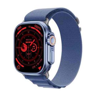 WS-E9 Ultra 2.2 inch IP67 Waterproof Loop Nylon Band Smart Watch, Support Heart Rate / NFC(Blue)
