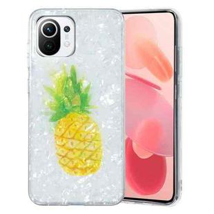 For Xiaomi Mi 11 Lite IMD Shell Pattern TPU Phone Case(Pineapple)