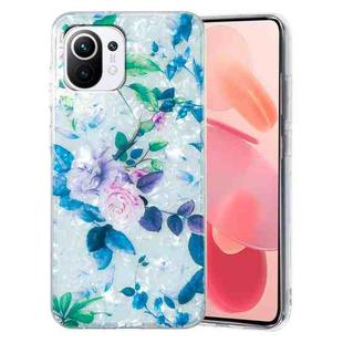 For Xiaomi Mi 11 Lite IMD Shell Pattern TPU Phone Case(Rose)
