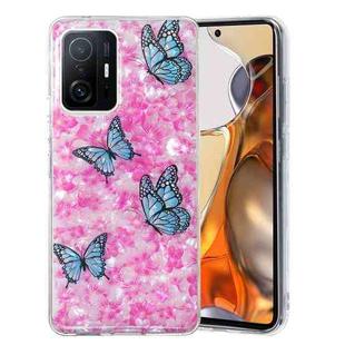 For Xiaomi 11T / 11T Pro IMD Shell Pattern TPU Phone Case(Colorful Butterfly)