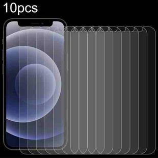 For iPhone 12 mini 10pcs 0.26mm 9H 2.5D High Aluminum Tempered Glass Film