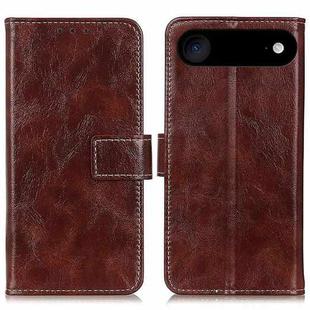 For iPhone 17 Air Retro Crazy Horse Texture Horizontal Flip Leather Phone Case(Brown)