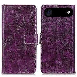 For iPhone 17 Air Retro Crazy Horse Texture Horizontal Flip Leather Phone Case(Purple)