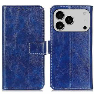 For iPhone 17 Pro Retro Crazy Horse Texture Horizontal Flip Leather Phone Case(Blue)