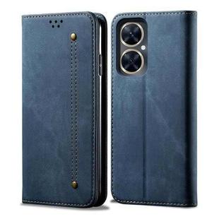 For vivo Y78 5G Denim Texture Flip Leather Phone Case(Blue)