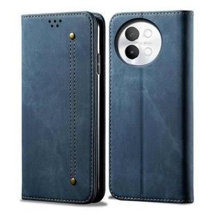 For vivo S18e Denim Texture Flip Leather Phone Case(Blue)