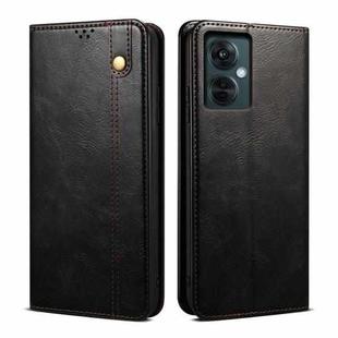 For vivo Y36 5G / 4G Oil Wax Crazy Horse Texture Leather Phone Case(Black)