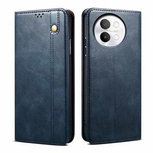 For vivo S18e Oil Wax Crazy Horse Texture Leather Phone Case(Blue)