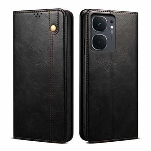 For vivo iQOO Neo9 Pro / Neo9 Oil Wax Crazy Horse Texture Leather Phone Case(Black)