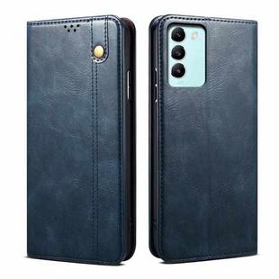 For vivo T3 / Y200E / Y100 IND Oil Wax Crazy Horse Texture Leather Phone Case(Blue)