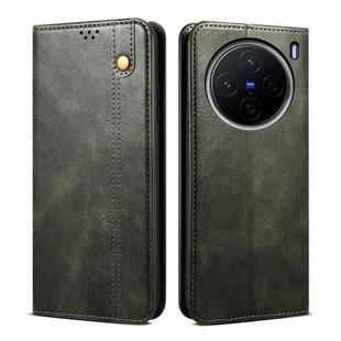 For vivo X200 Oil Wax Crazy Horse Texture Leather Phone Case(Green)