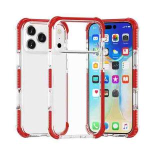 For iPhone 17 Pro Four-corner Shockproof TPU Hybrid Acrylic Phone Case(Red)