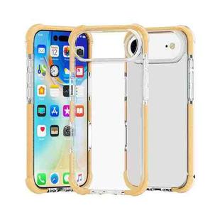 For iPhone 17 Air Four-corner Shockproof TPU Hybrid Acrylic Phone Case(Gold)